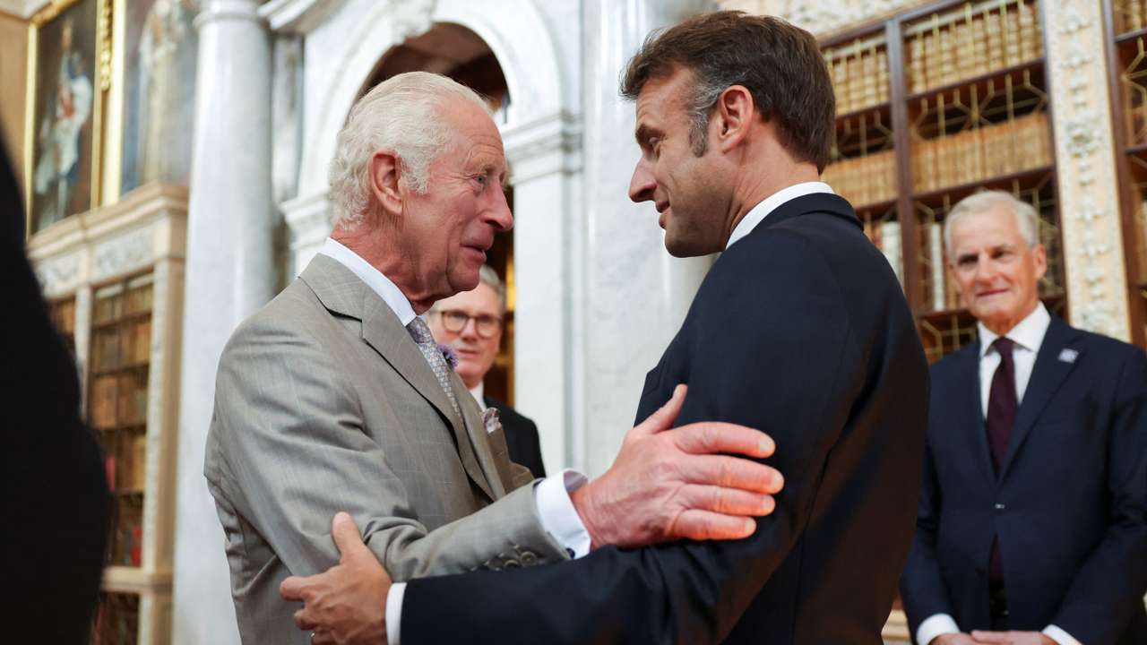 Britain's King Charles attends the European Political Community meeting in the UK