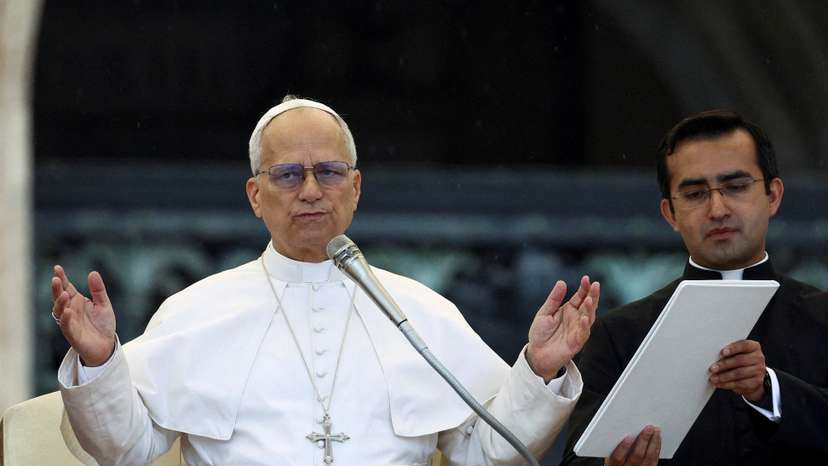 FILE PHOTO: Pope Leo XIV holds general audience in St. Peter's Square at the Vatican