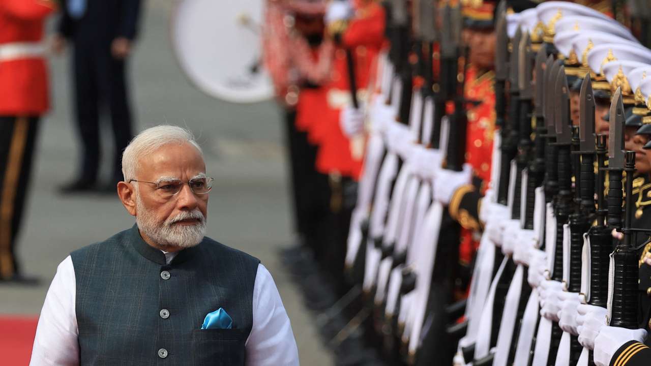 Indian PM receives welcome ceremony from Thai counterpart in Bangkok