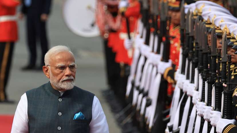 Indian PM receives welcome ceremony from Thai counterpart in Bangkok