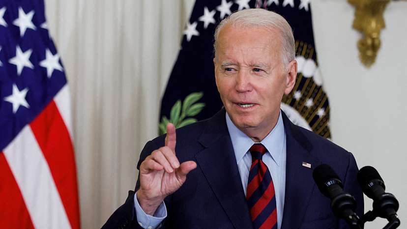 U.S. President Biden delivers remarks on healthcare coverage and the economy, in Washington