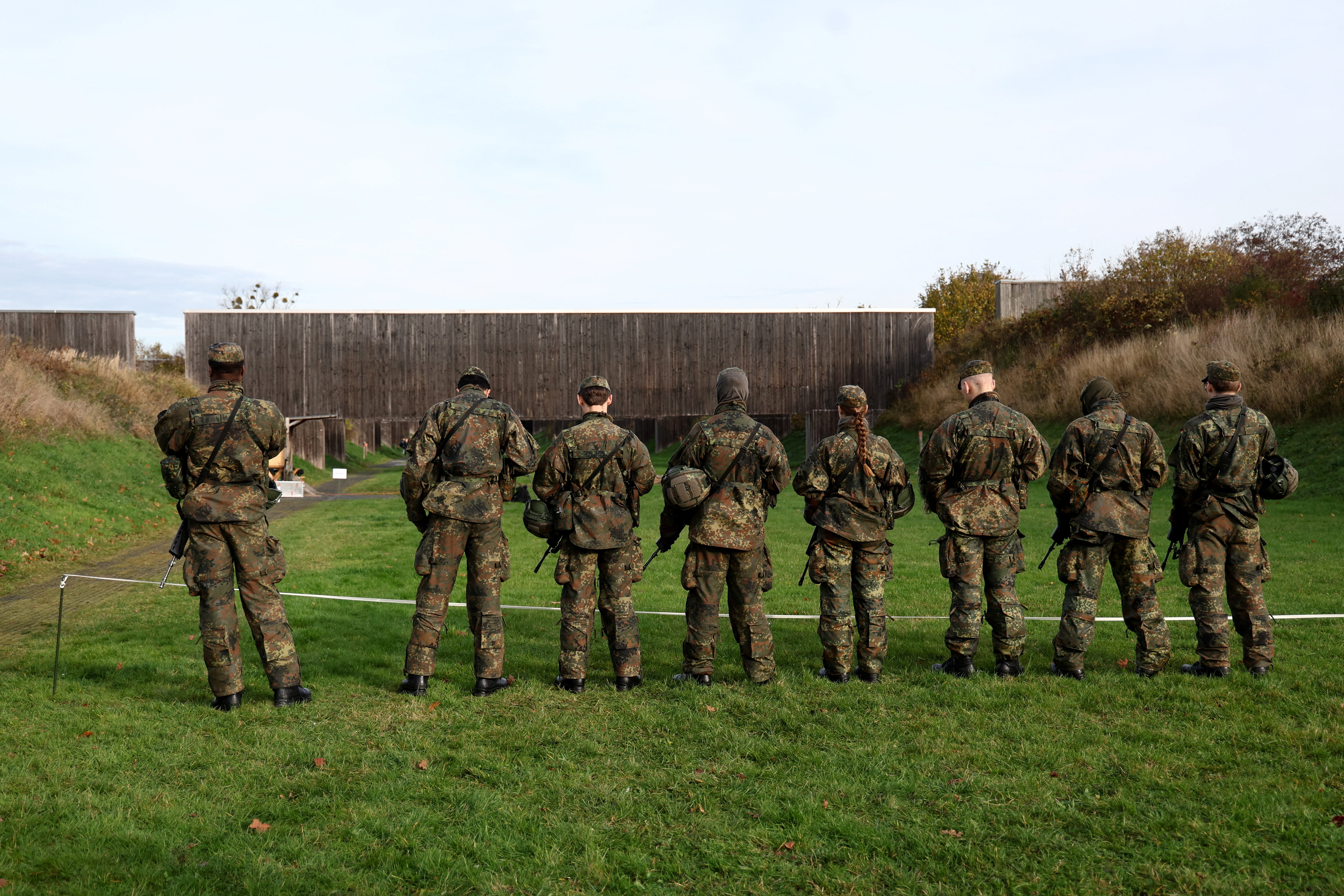 German army displays new military training