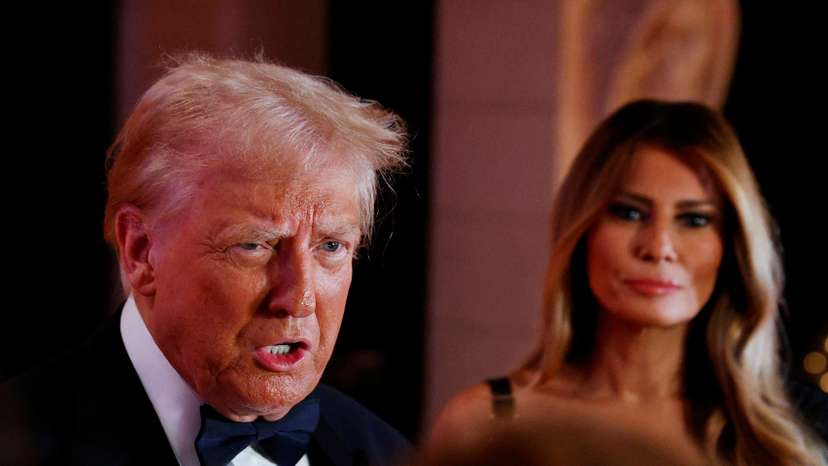 U.S. President-elect Donald Trump attends a New Year's Eve event at Mar-a-Lago in Palm Beach