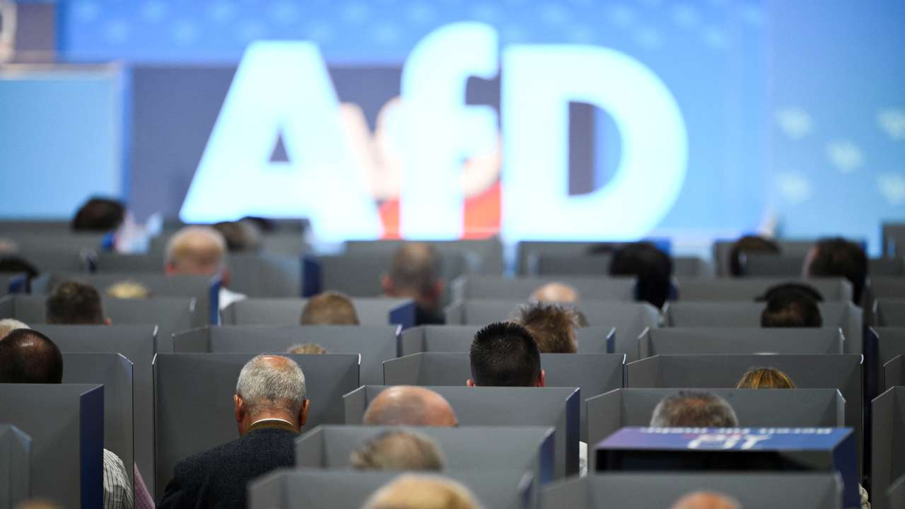 European election assembly 2023 of the Alternative for Germany (AfD) in Magdeburg