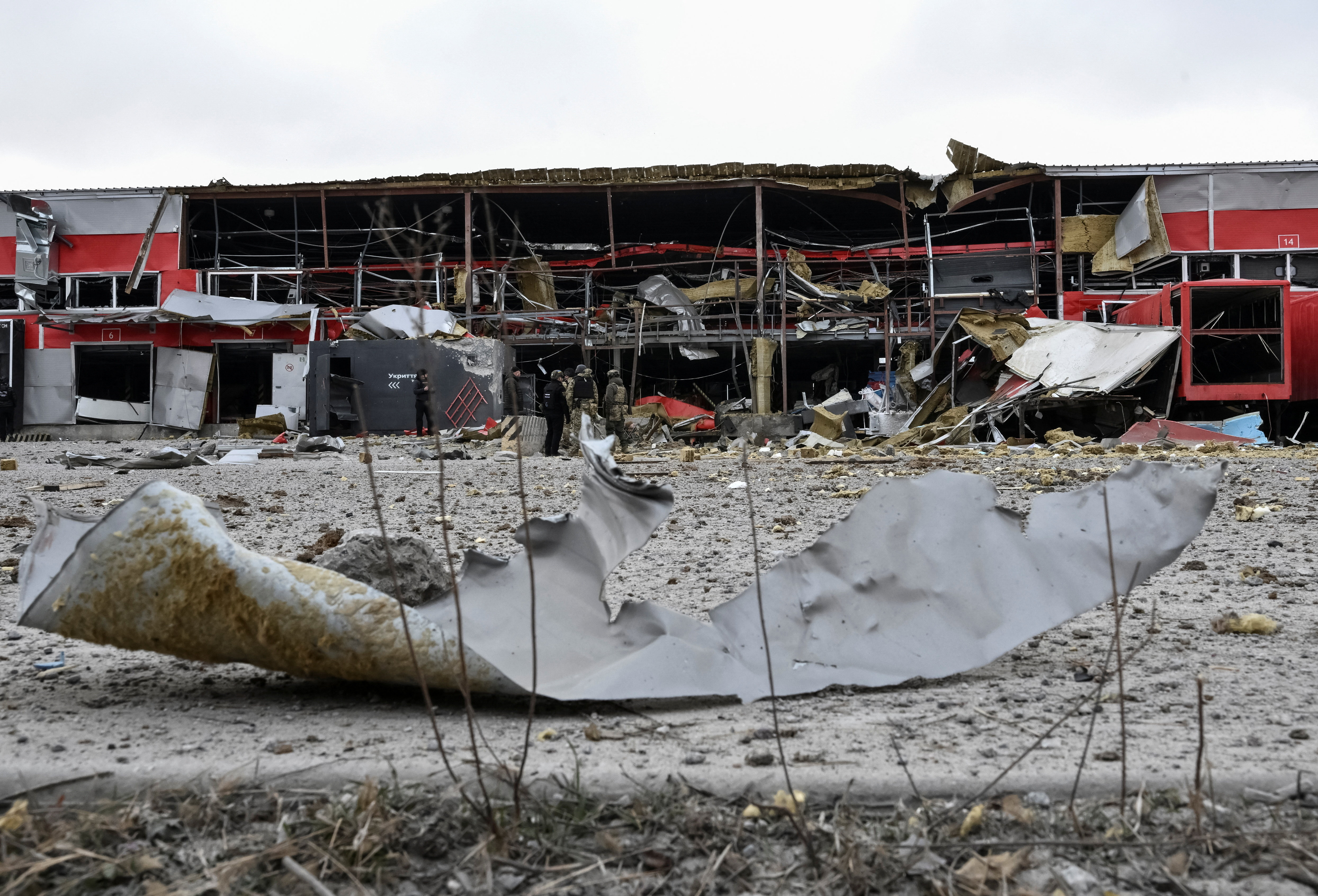 Aftermath of a Russian missile attack in Zaporizhzhia