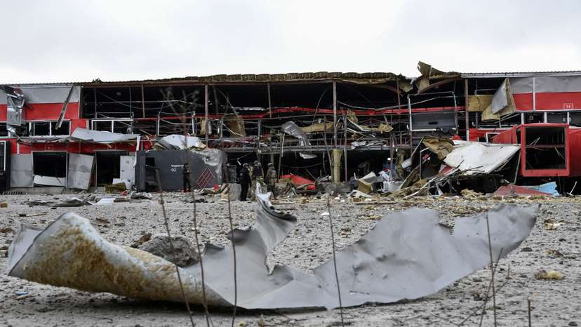 Aftermath of a Russian missile attack in Zaporizhzhia
