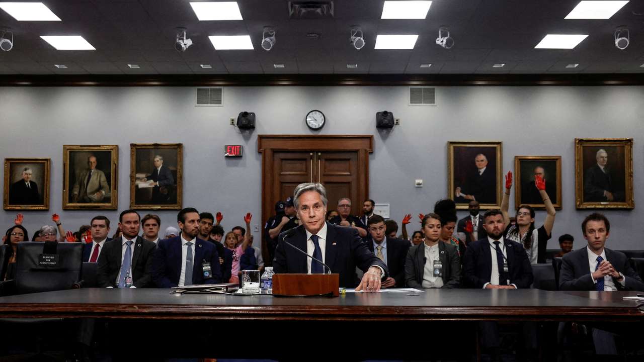U.S. Secretary of State Antony Blinken testifies before a House Appropriations State, Foreign Operations and Related Programs Subcommittee hearing