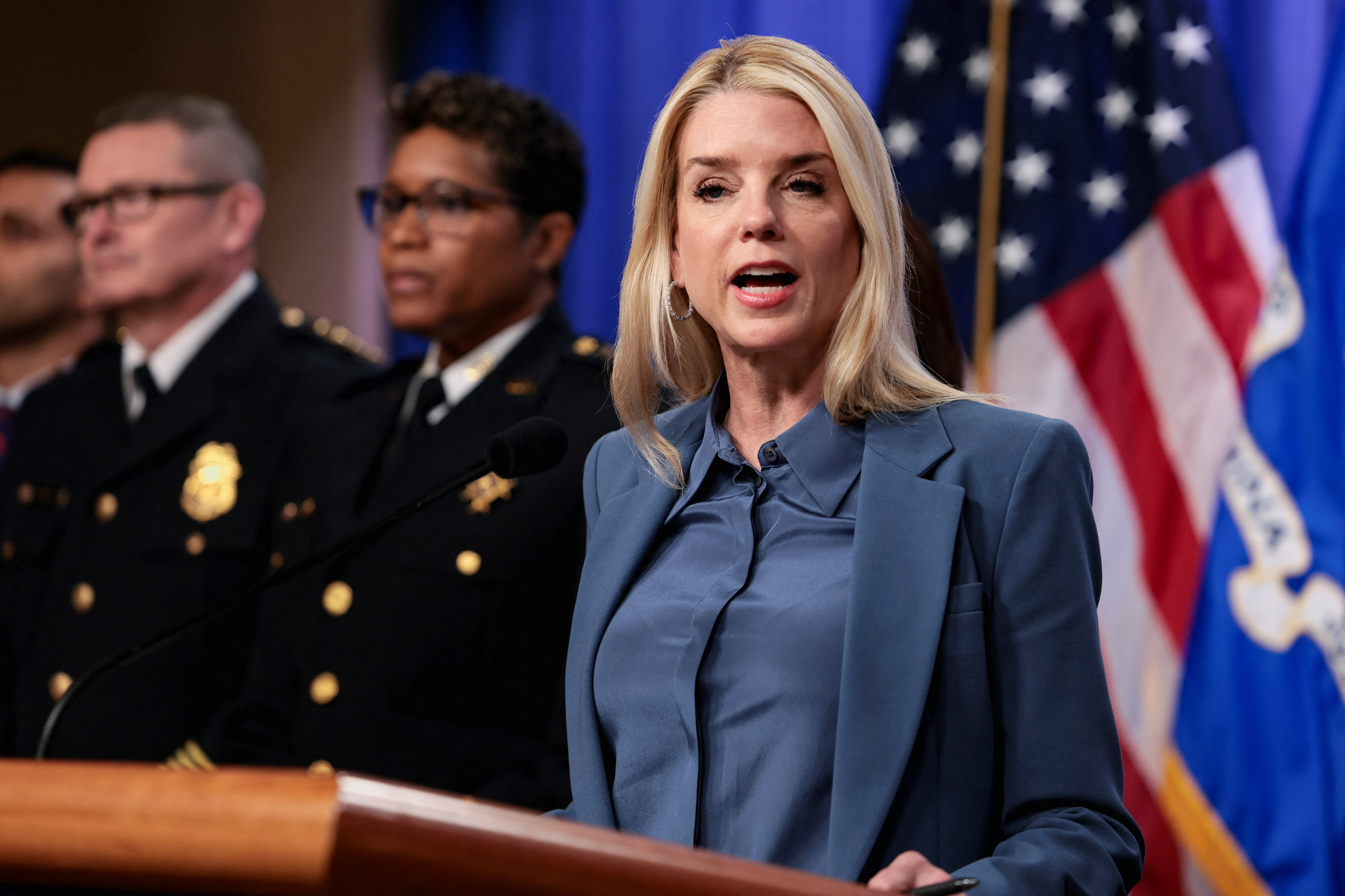 Press conference following arrest in D.C. pipe bomber investigation, in Washington