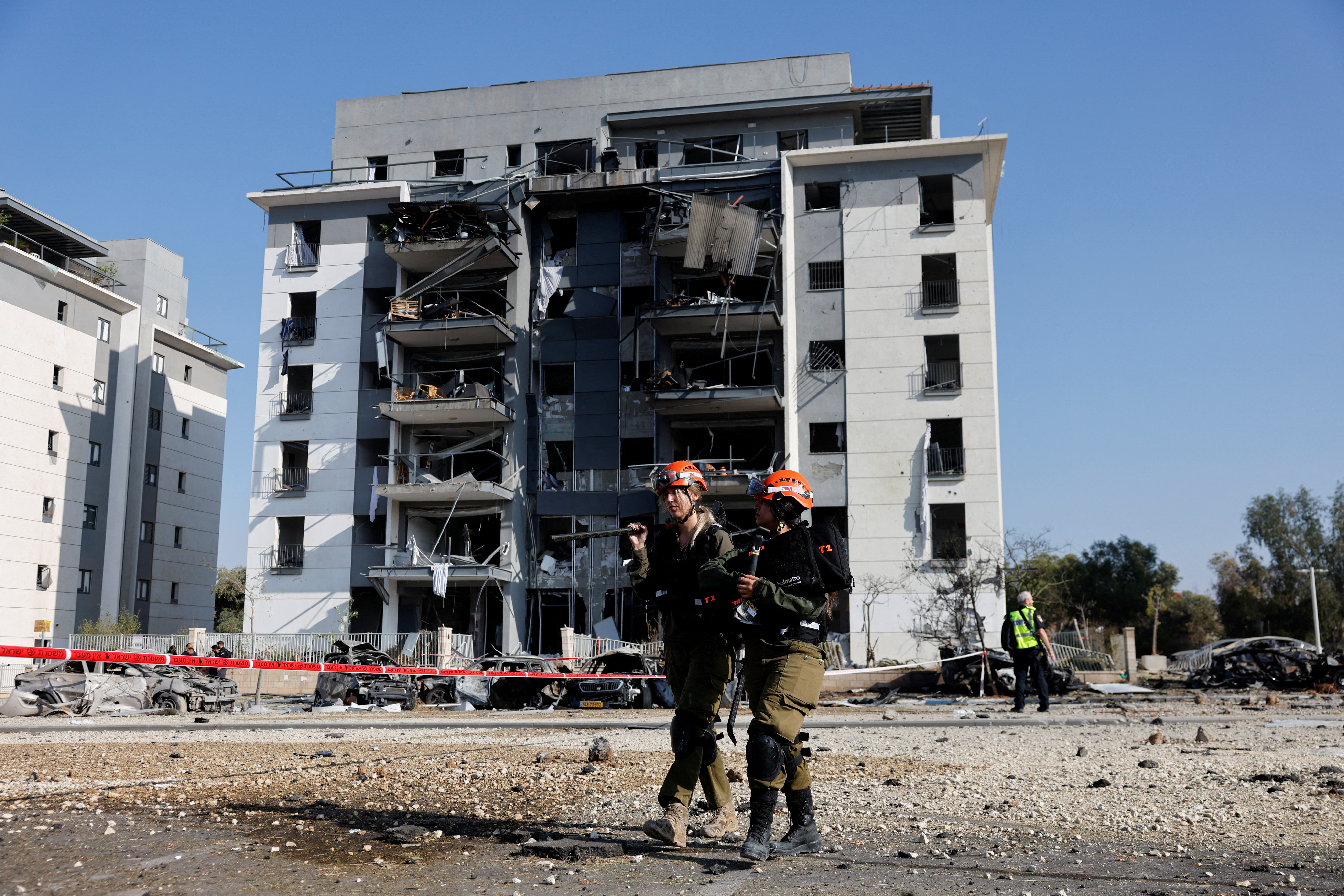 Aftermath of Iran's missile strike on Israel