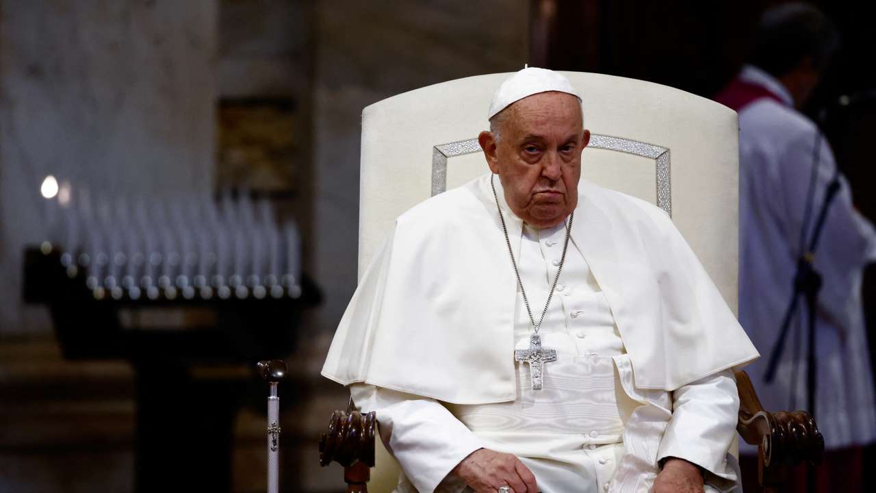 Pope Francis holds prayers for peace, in Rome