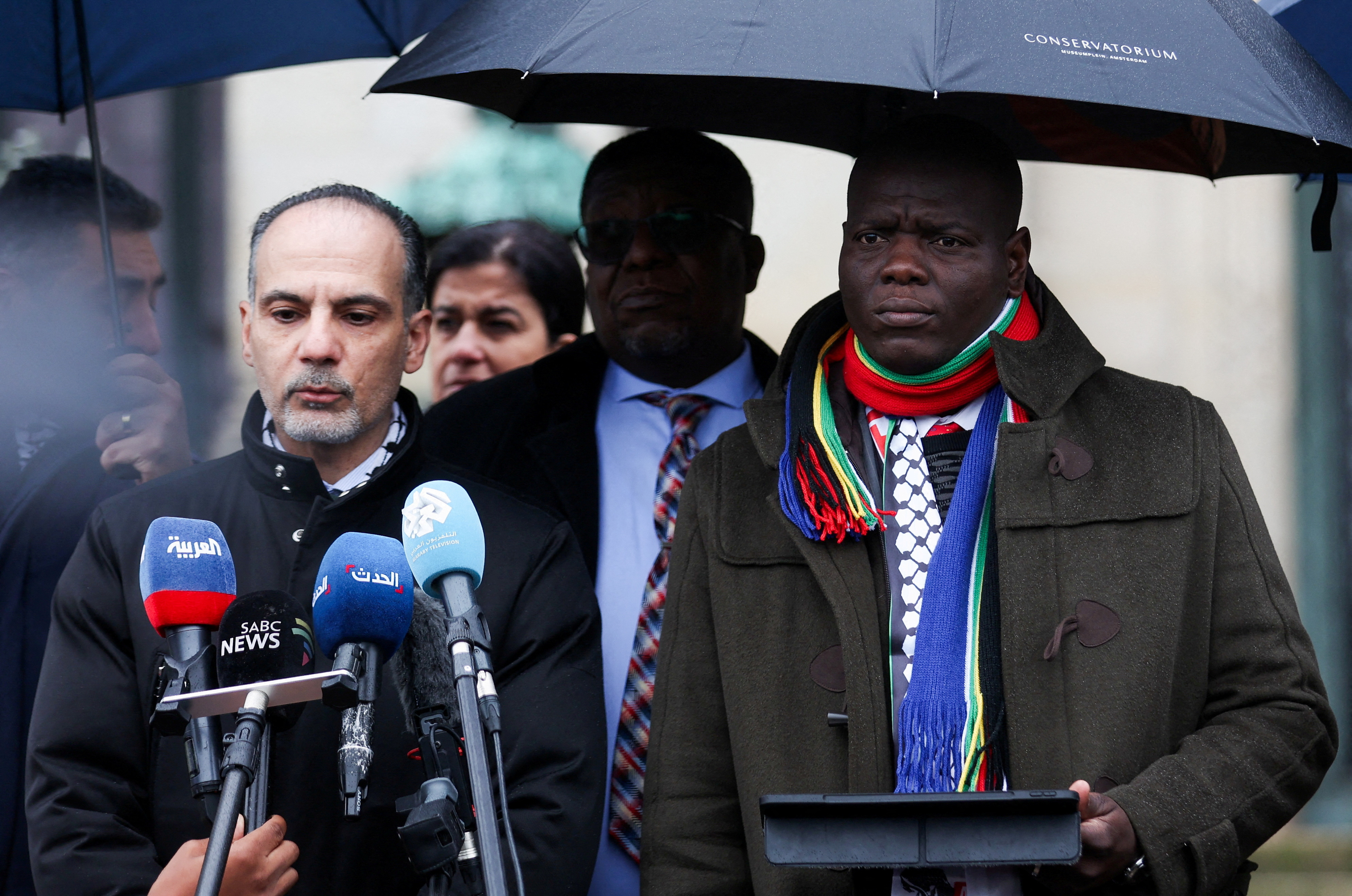 FILE PHOTO: Judges at the ICJ hear a request for emergency measures by South Africa, who asked the court to order Israel to stop its military actions in Gaza, in The Hague