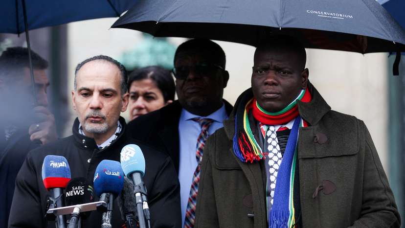 FILE PHOTO: Judges at the ICJ hear a request for emergency measures by South Africa, who asked the court to order Israel to stop its military actions in Gaza, in The Hague