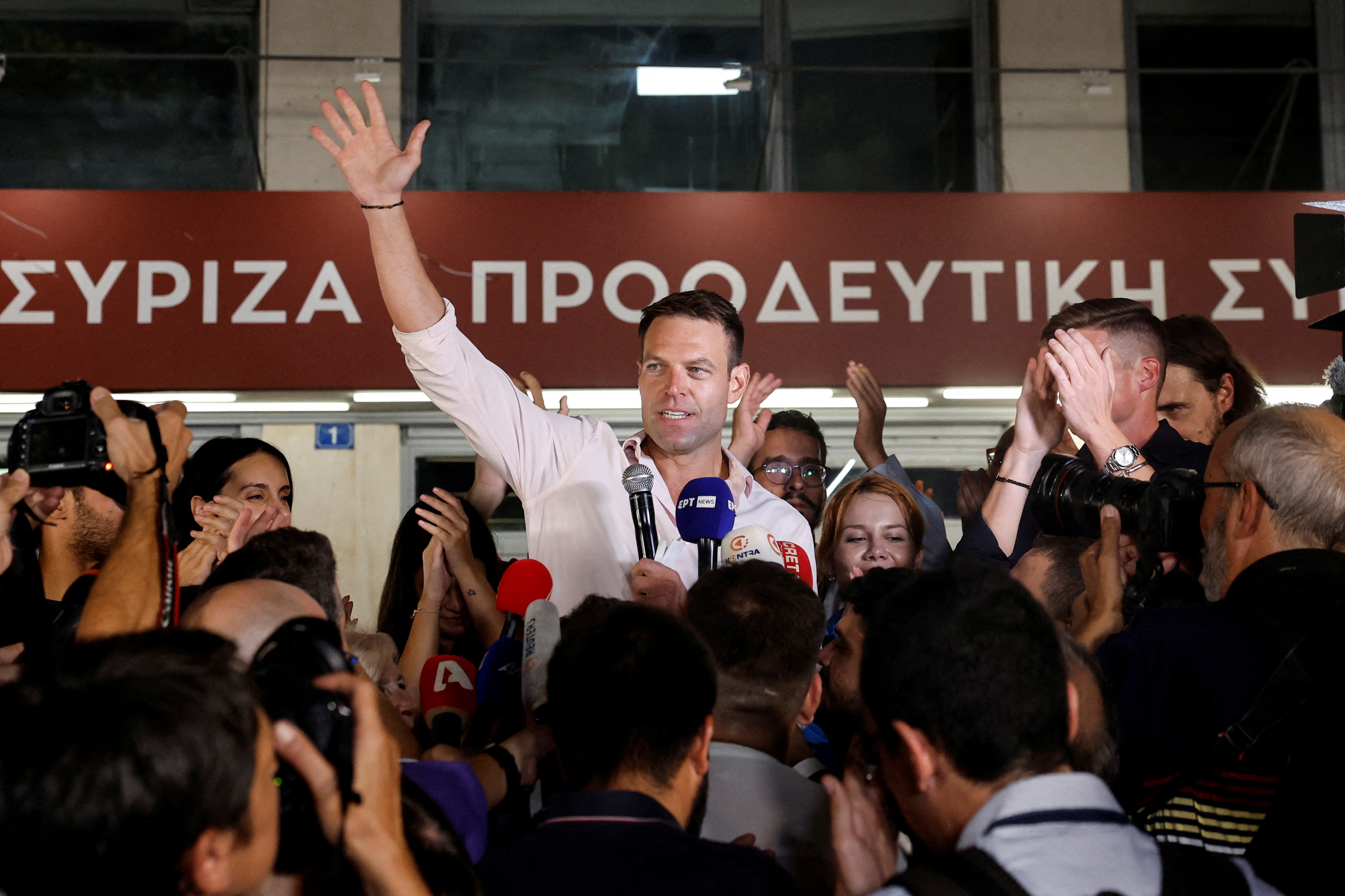 FILE PHOTO: Greek leftist party Syriza, the country's main opposition, elects new leader