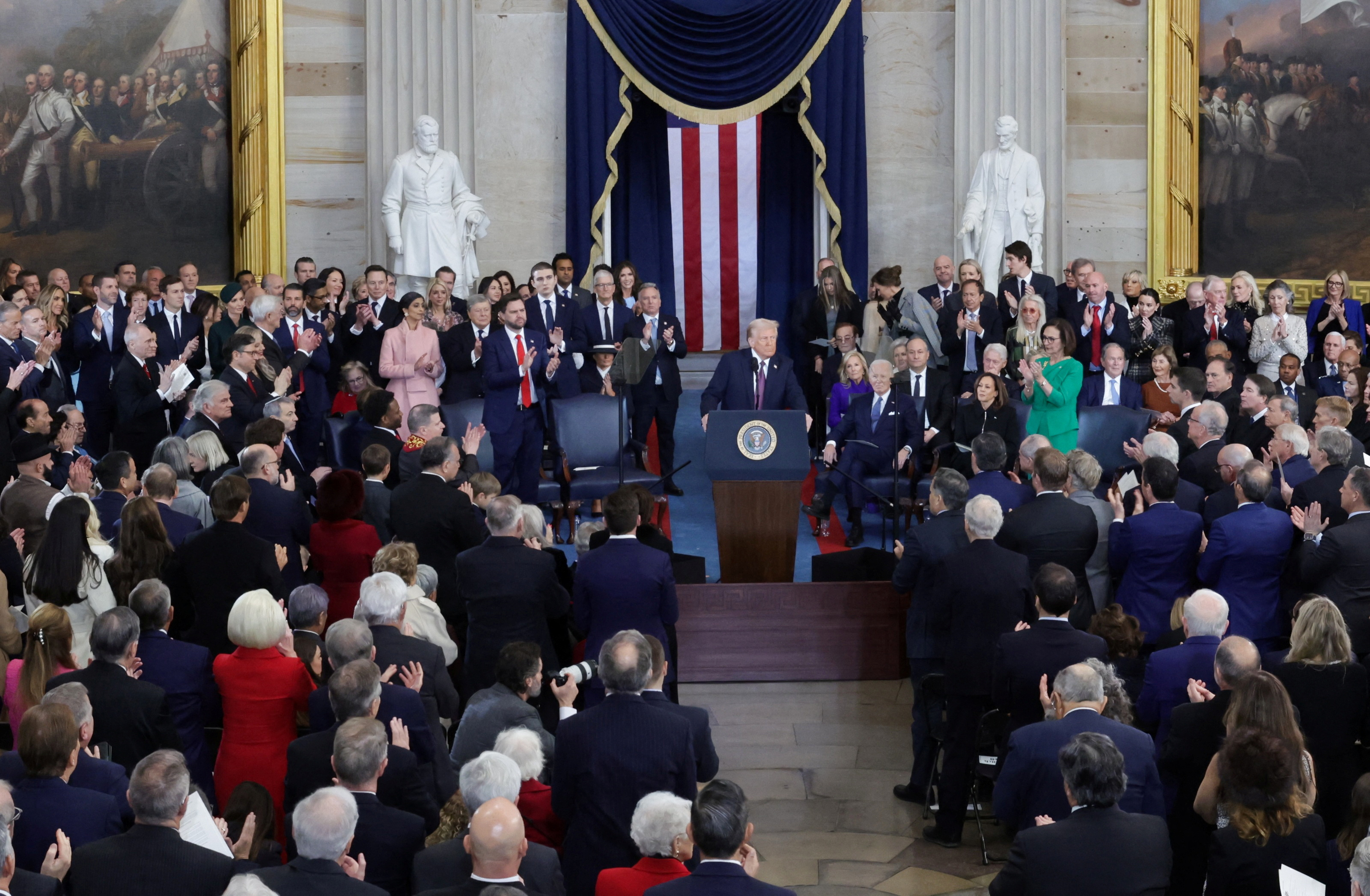 Inauguration ceremony for Trump's second presidential term