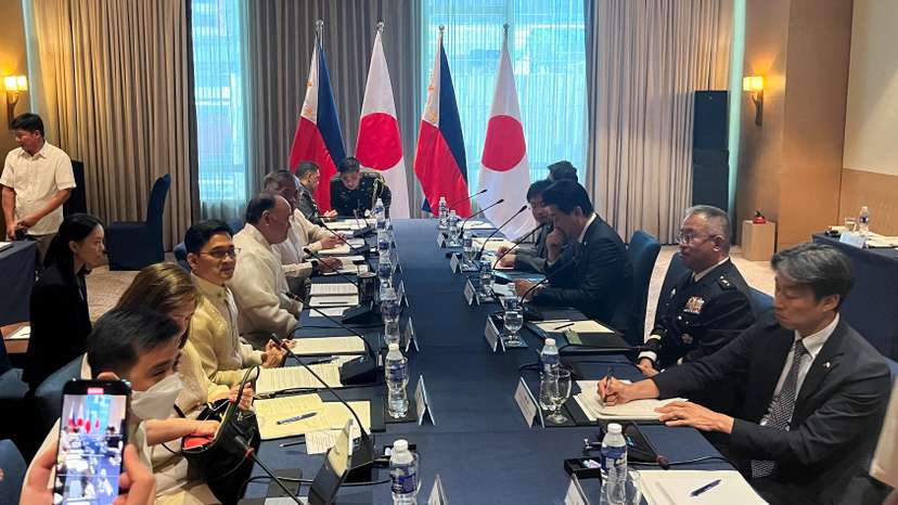 Japan Defence Minister Kihara meets with Philippine Defence Minister Teodoro in Taguig City
