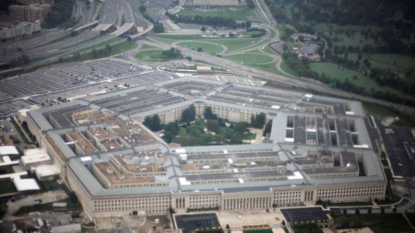 FILE PHOTO: Aerial view of the United States military headquarters, the Pentagon