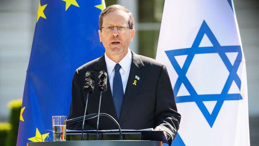 German President Steinmeier meets Israel's President Herzog in Berlin