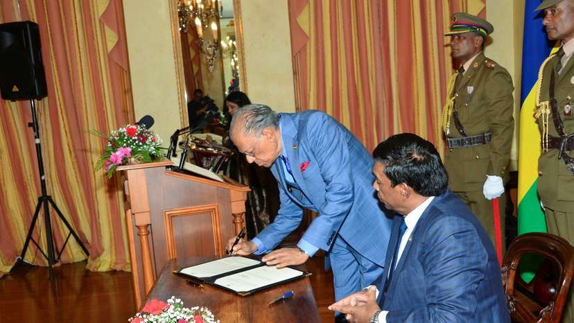 Mauritius opposition leader Ramgoolam sworn in as PM after election rout in Reduit
