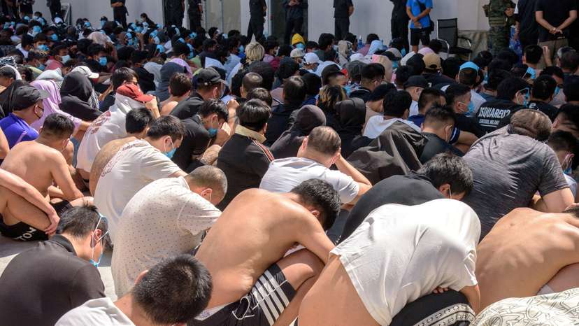 FILE PHOTO: Trafficked scam centre victims in Myanmar stuck in limbo, in Myawaddy, Myanmar