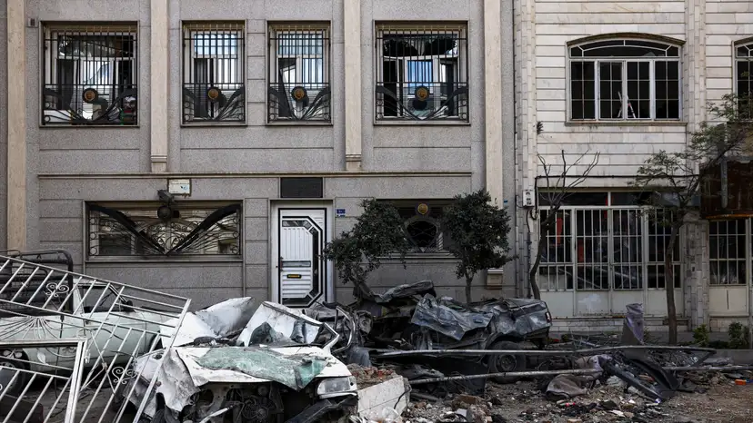Aftermath of a strike amid the U.S.-Israeli conflict with Iran, in Tehran