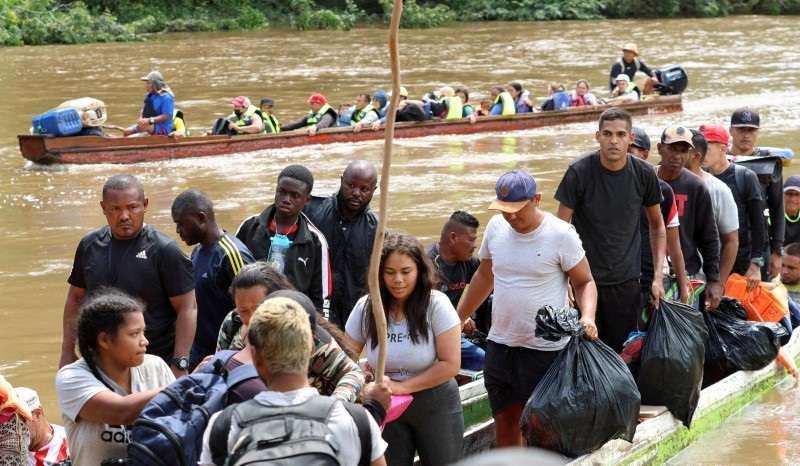 FILE PHOTO: Panama's President-elect Jose Raul Mulino visits migrant camp, in Lajas Blancas