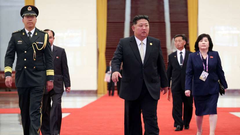Russian President Vladimir Putin meets with North Korean leader Kim Jong Un in Beijing