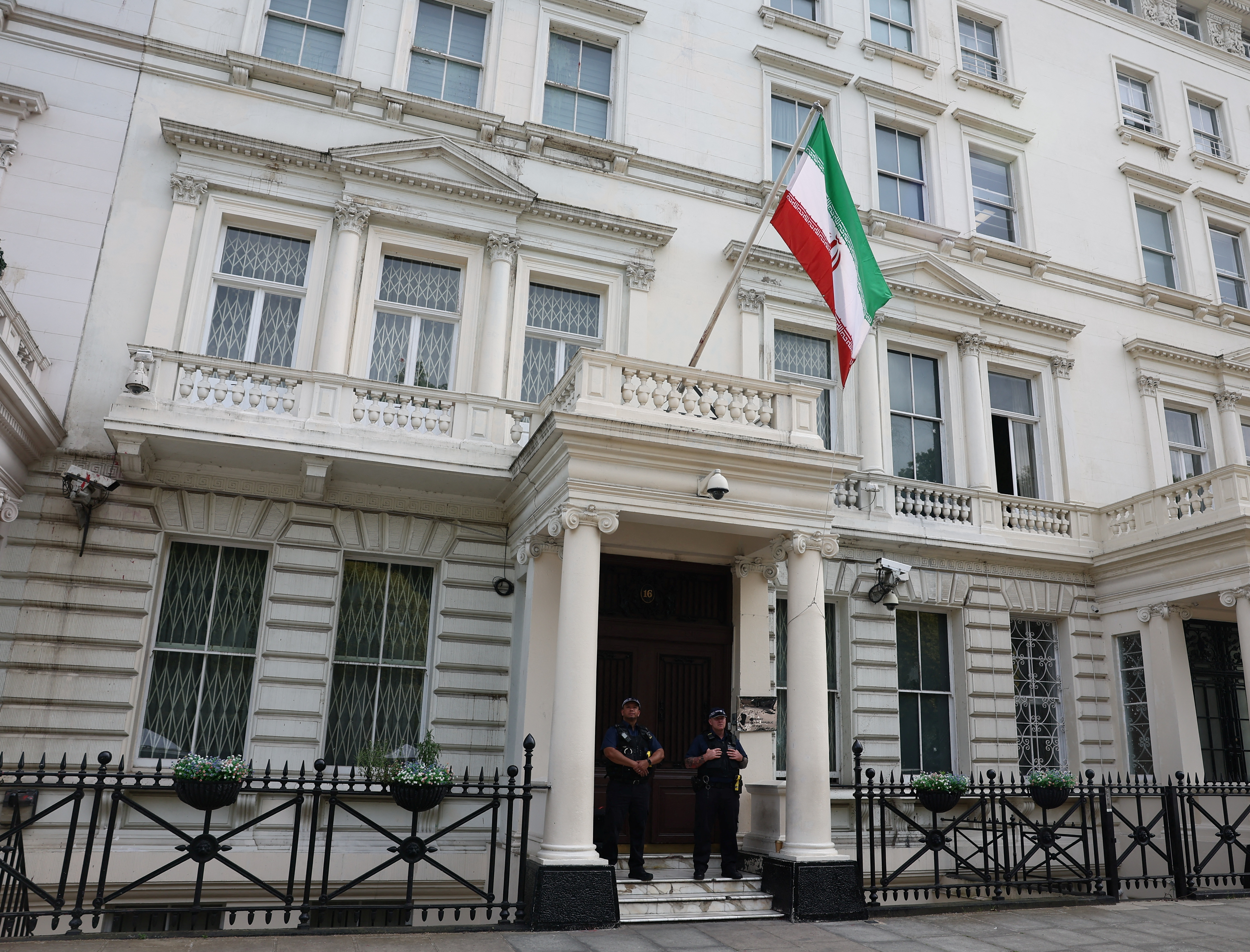 UK police arrest six on suspicion of assault near Iran's London embassy