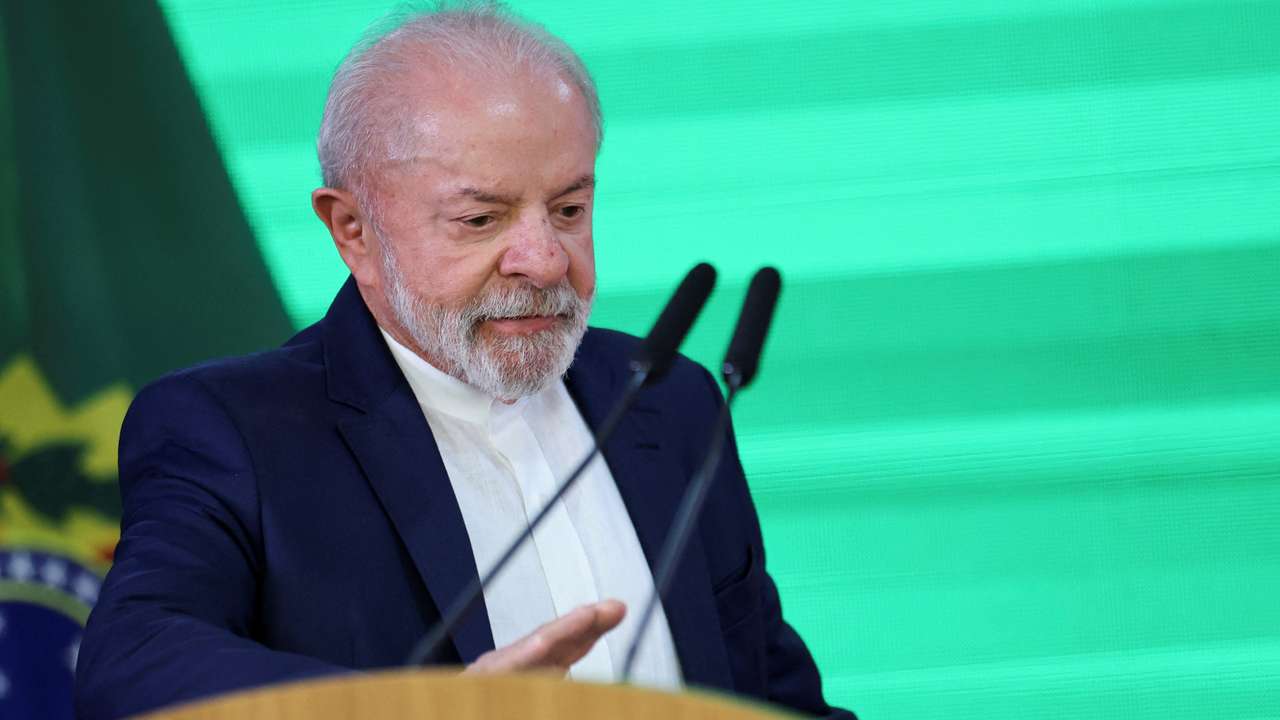 Brazil's President Luiz Inacio Lula da Silva attends a ceremony for the signing of the "Luz do Povo" social electricity tariff law in Brasilia