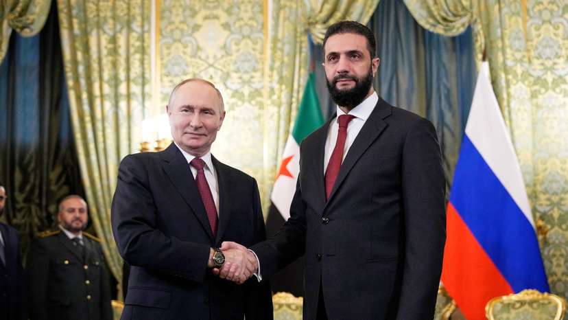 Russia's President Putin and Syria's President Sharaa meet in Moscow