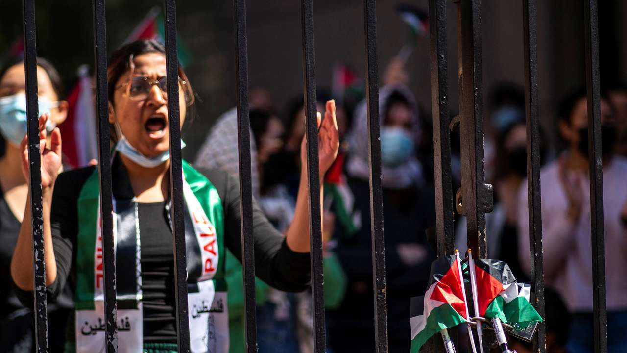 Protests continue at Columbia University in New York during the ongoing conflict between Israel and the Palestinian Islamist group Hamas