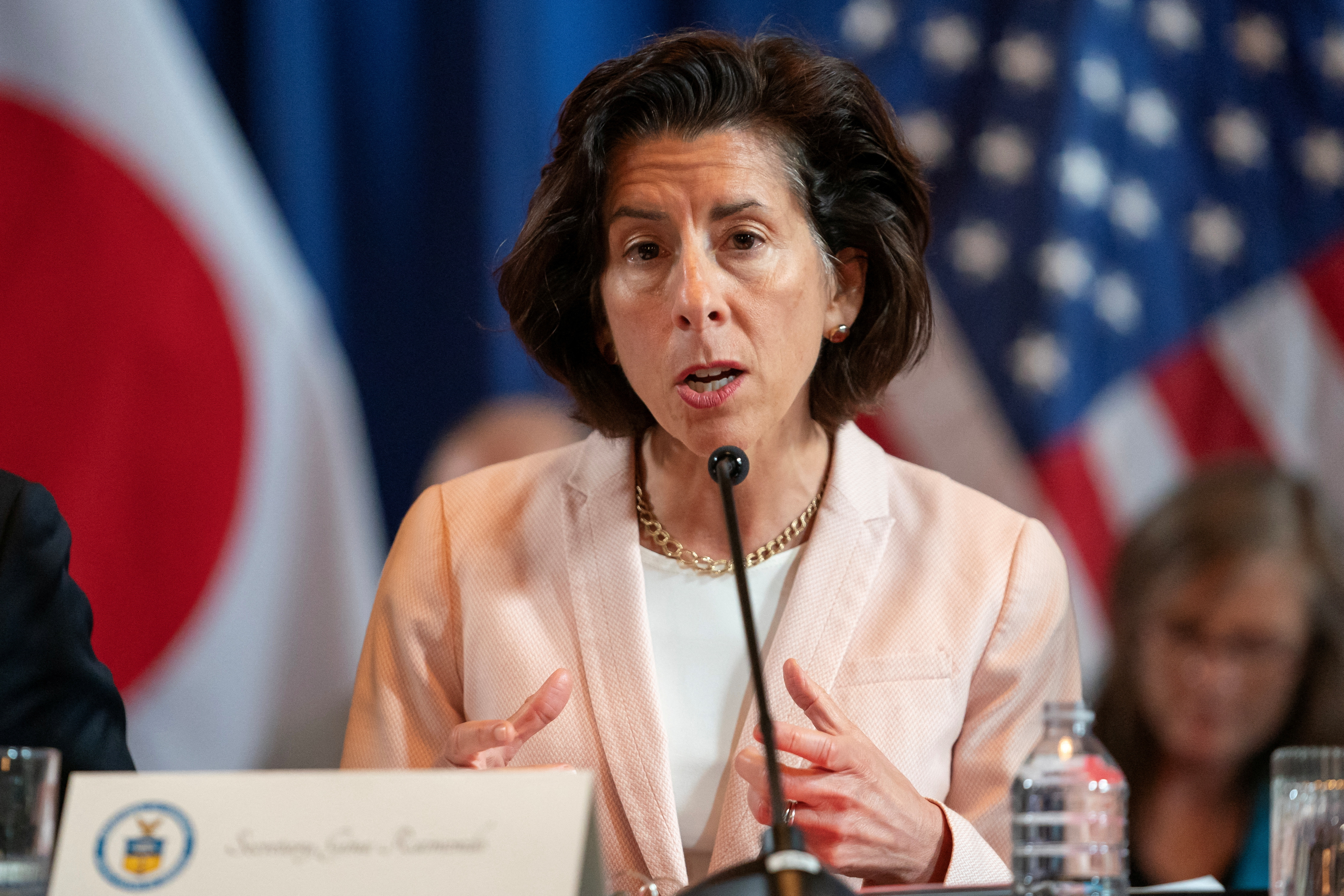 U.S. Commerce Secretary Gina Raimondo hosts Japan and South Korea for Trilateral Meeting