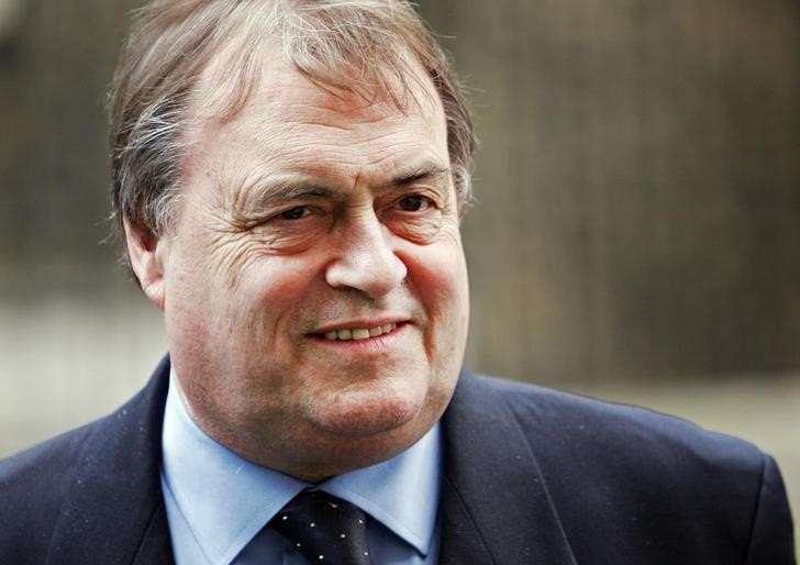 FILE PHOTO: Britain's Deputy Prime Minister Prescott leaves Downing Street