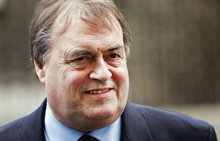 FILE PHOTO: Britain's Deputy Prime Minister Prescott leaves Downing Street