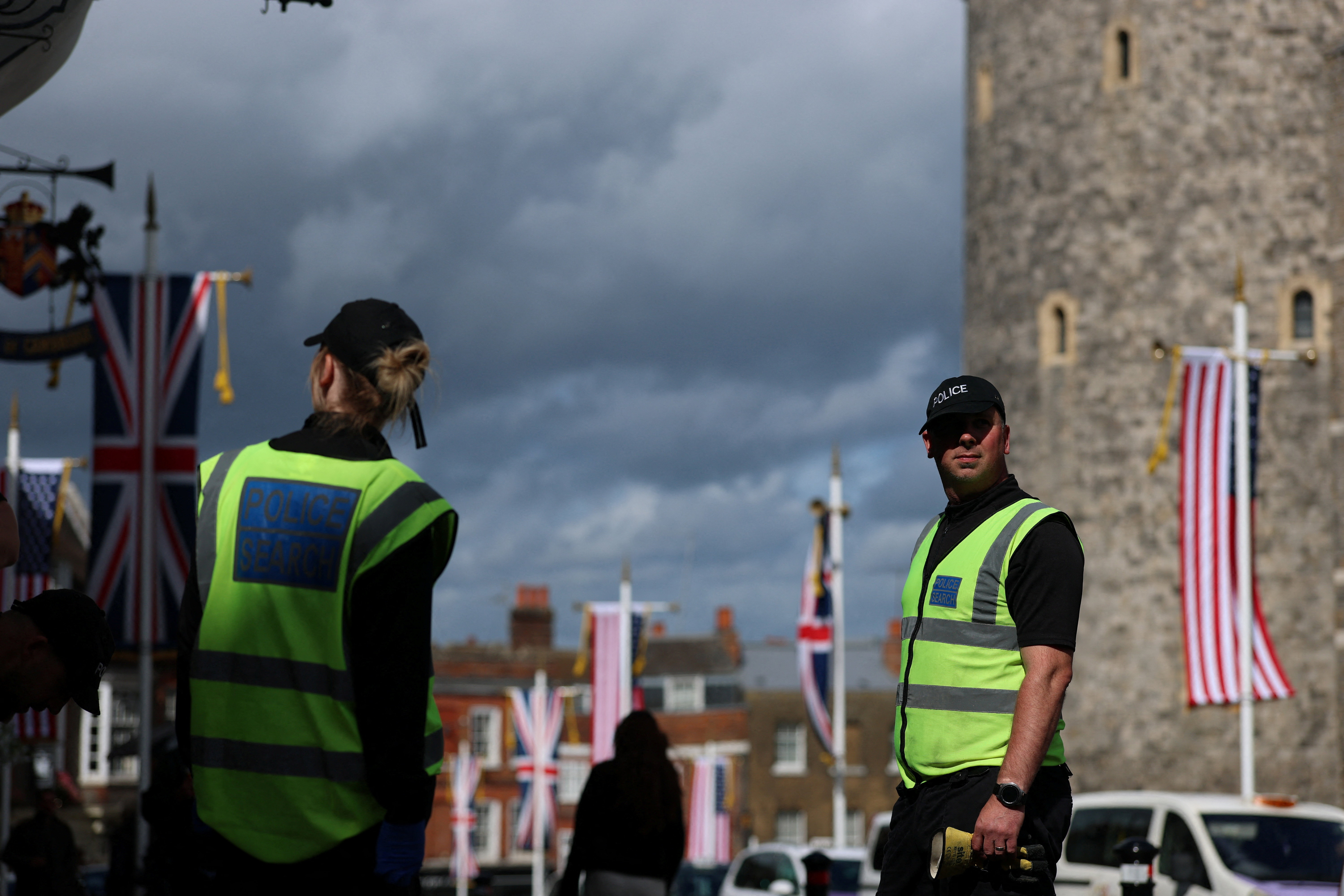 Preparations ahead of U.S. President Trump's visit, in Windsor