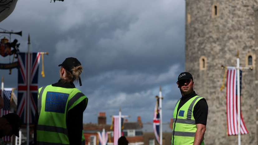Preparations ahead of U.S. President Trump's visit, in Windsor