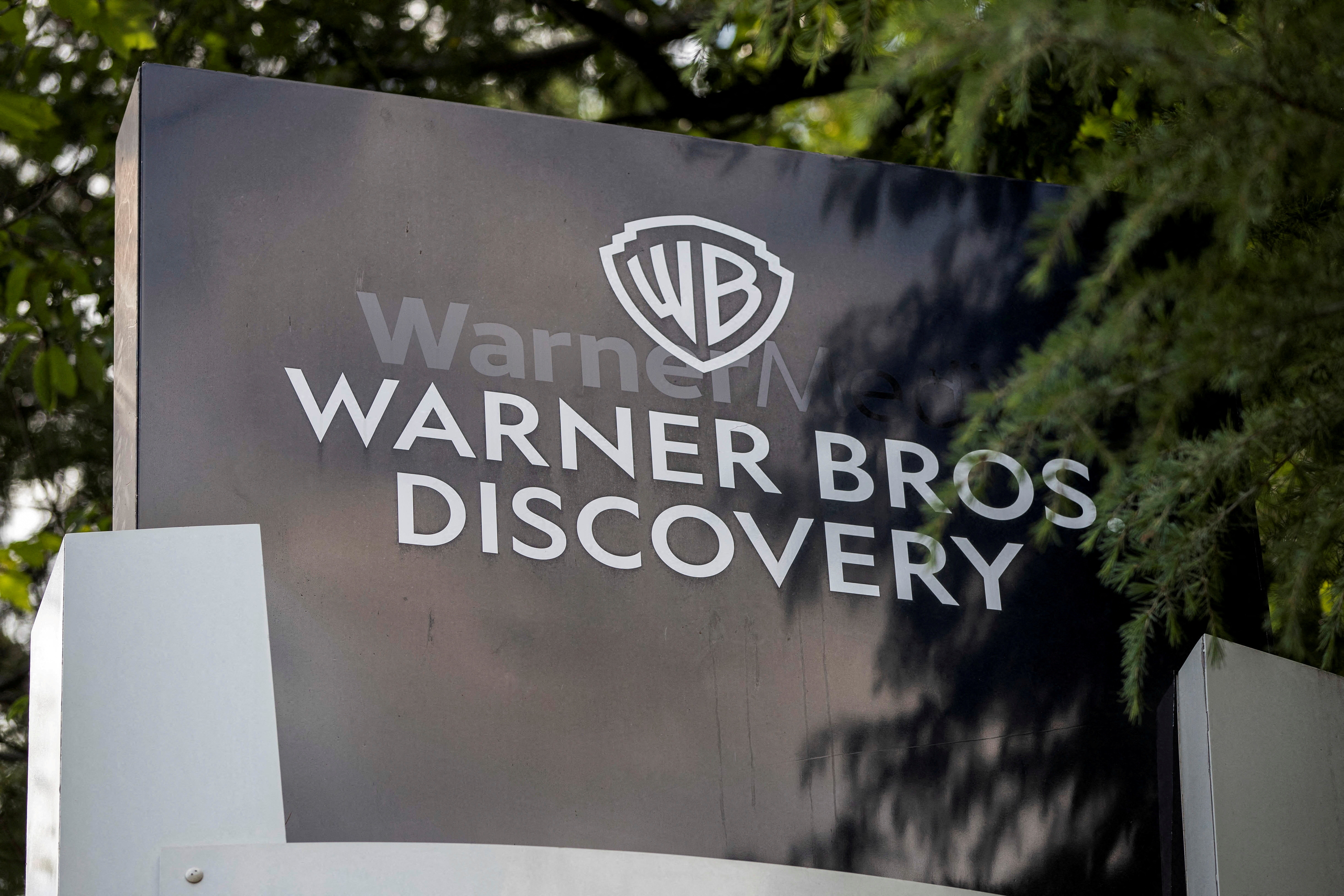 FILE PHOTO: The exterior of the Warner Bros. Discovery Atlanta campus in Atlanta