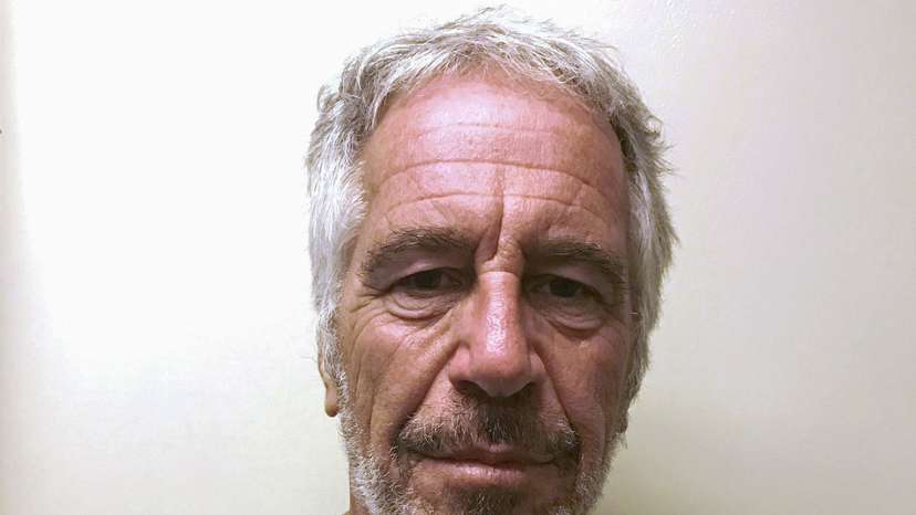 Jeffrey Epstein appears in a photo taken for the NY Division of Criminal Justice Services' sex offender registry