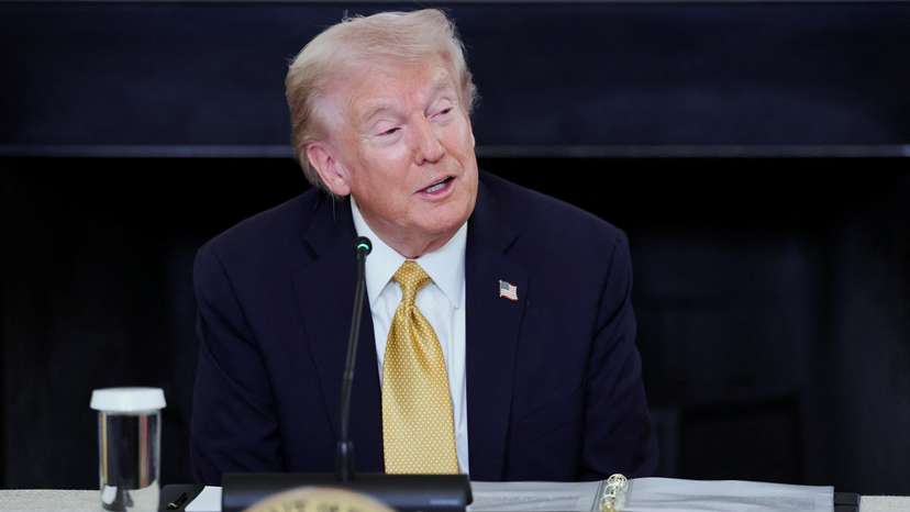 U.S. President Donald Trump makes an announcement at the White House in Washington