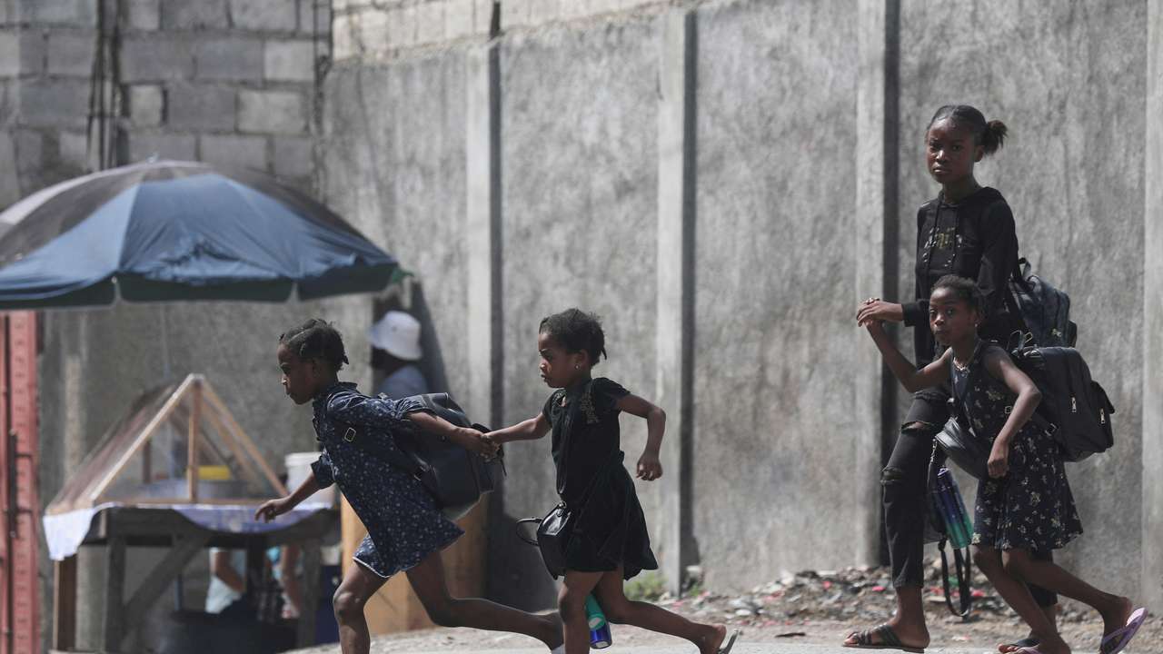 FILE PHOTO: Haitians flee homes from gang violence, in Port-au-Prince