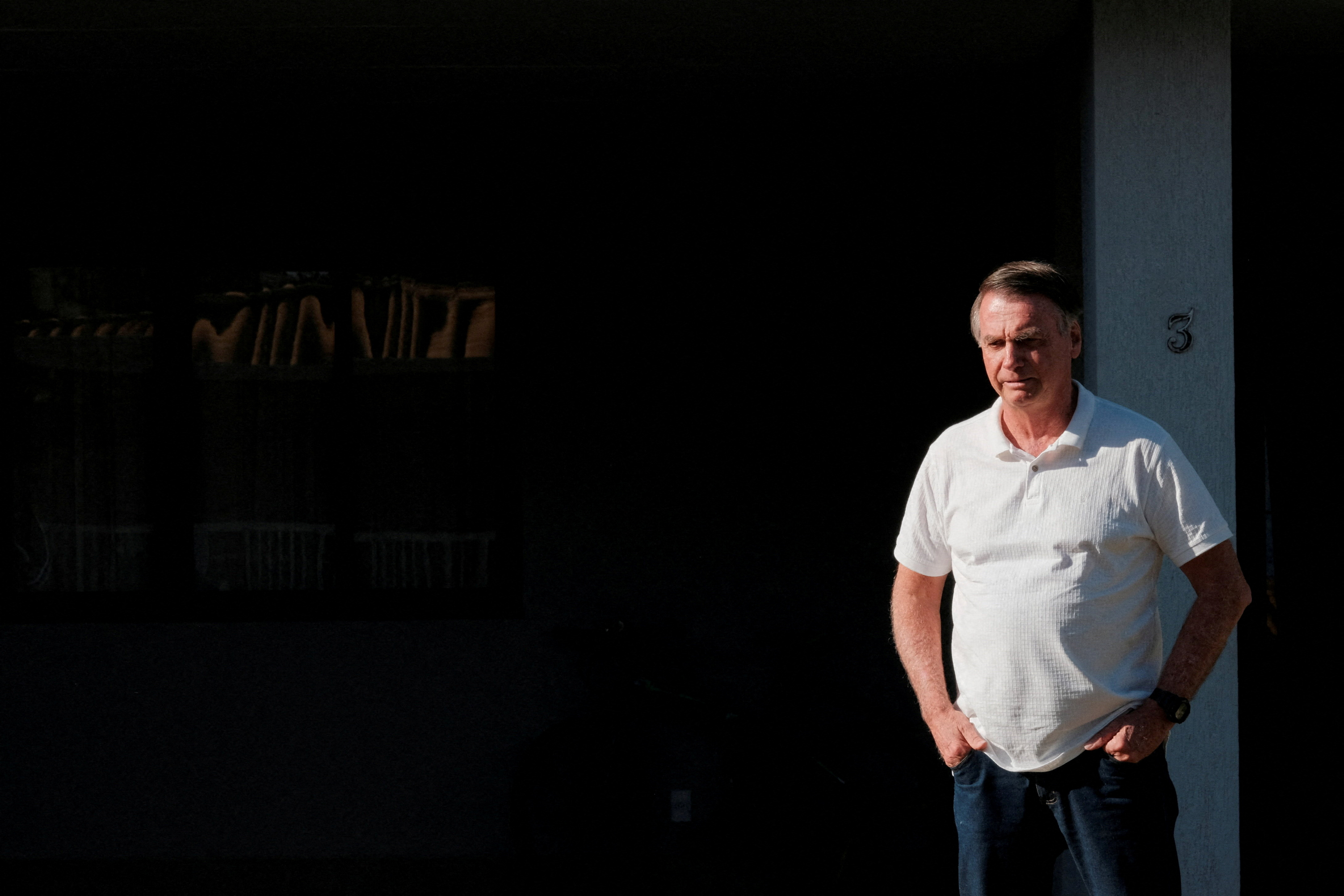 FILE PHOTO: Tarcisio de Freitas visits Bolsonaro