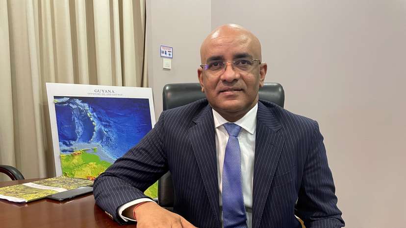 Guyana's Vice President Bharrat Jagdeo poses for a photo during an interview with Reuters in Georgetown
