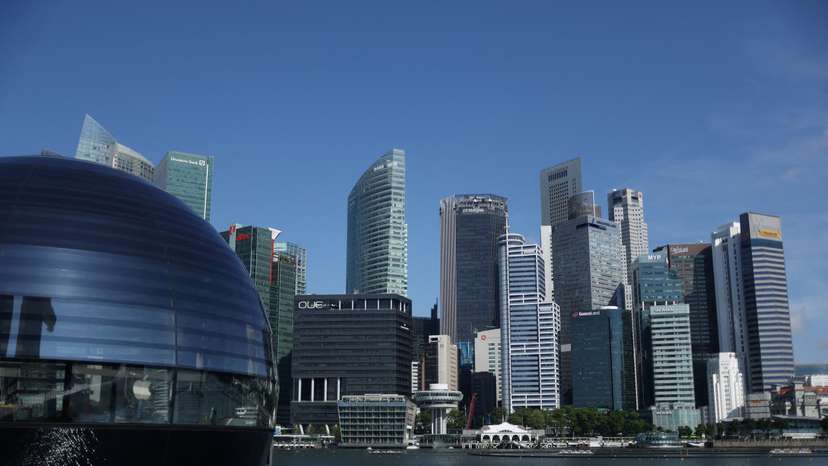 FILE PHOTO: A view of the central business district in Singapore