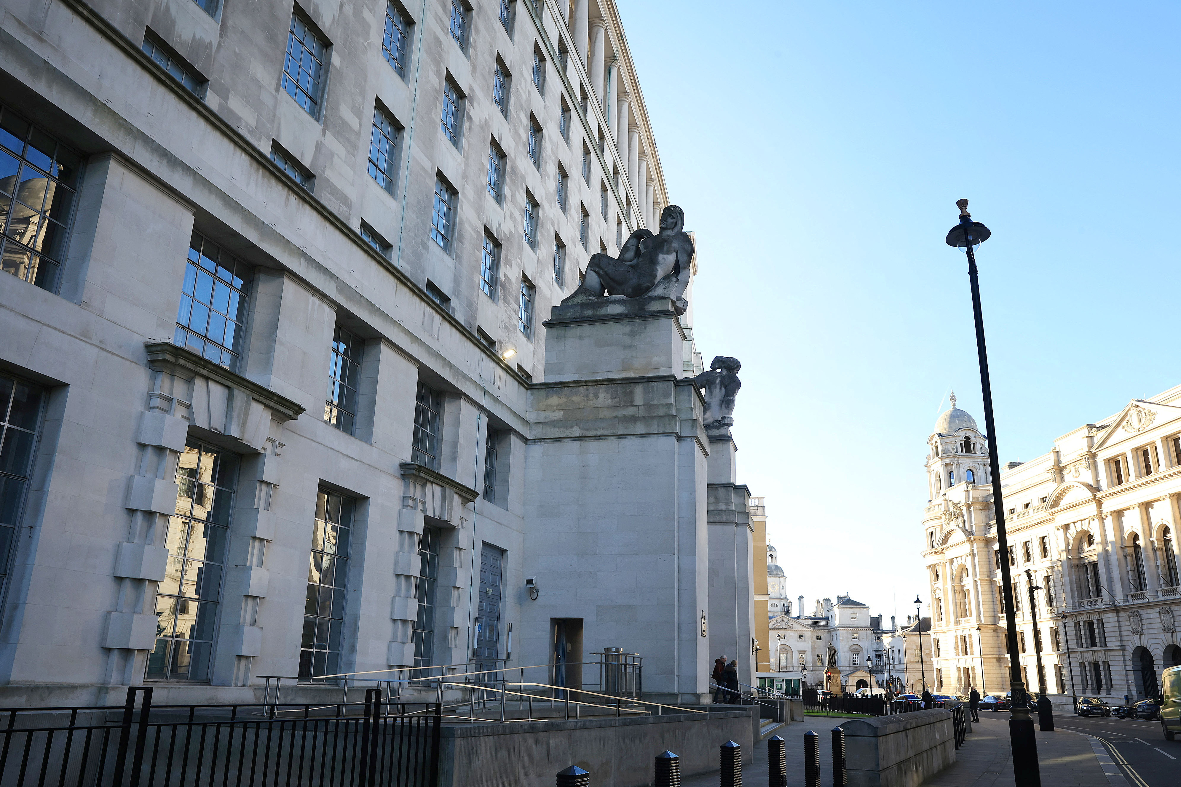 View of Ministry of Defence building in London