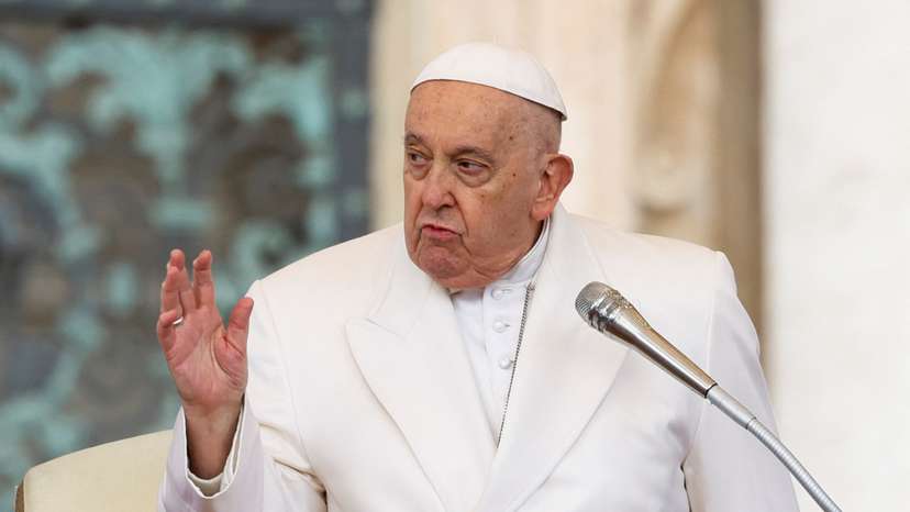 Pope Francis holds a weekly audience at the Vatican