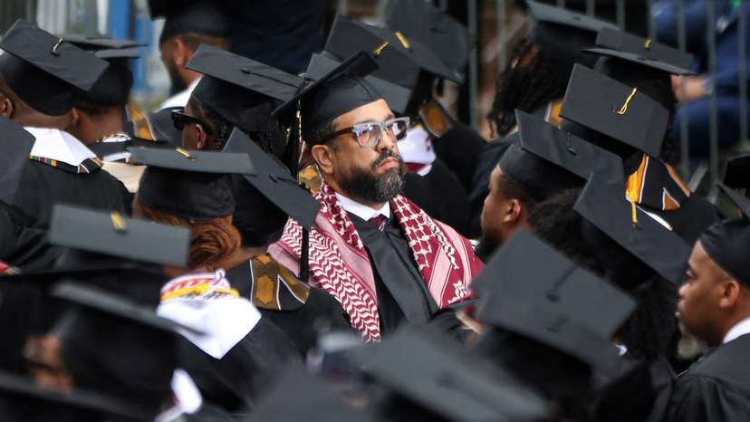 U.S. President Biden attends a commencement ceremony in Atlanta