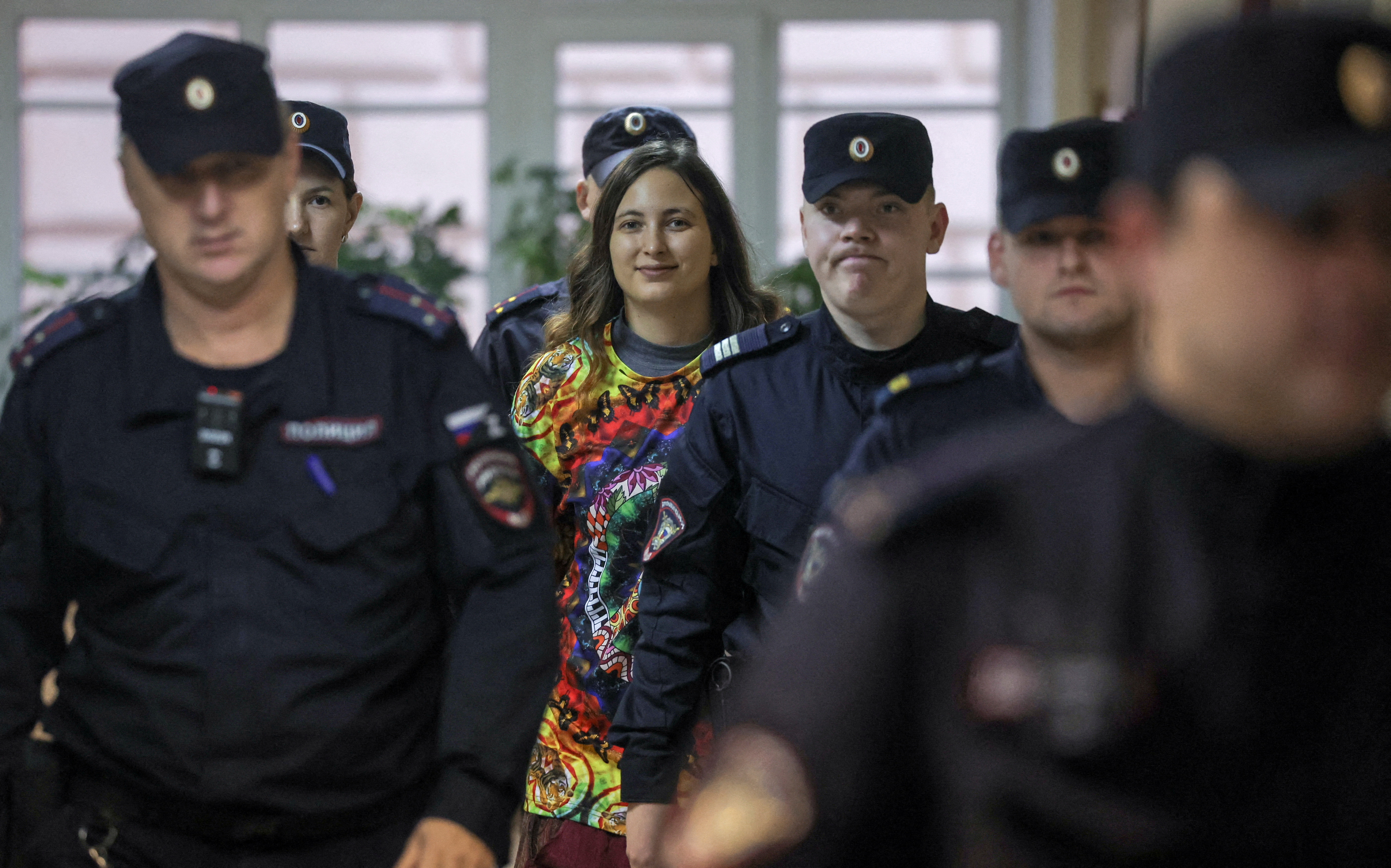 FILE PHOTO: Artist Skochilenko charged with discrediting Russian army appears in court