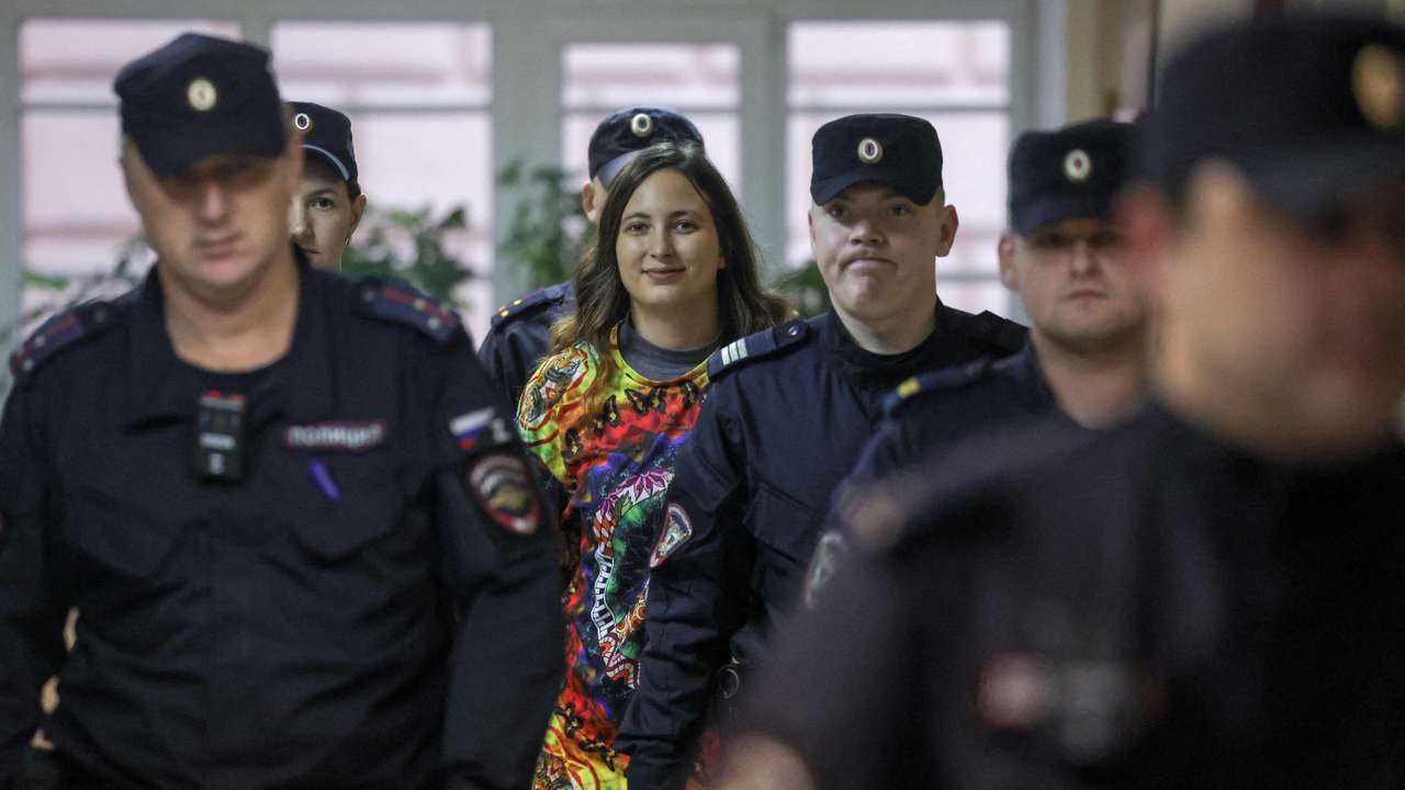 FILE PHOTO: Artist Skochilenko charged with discrediting Russian army appears in court