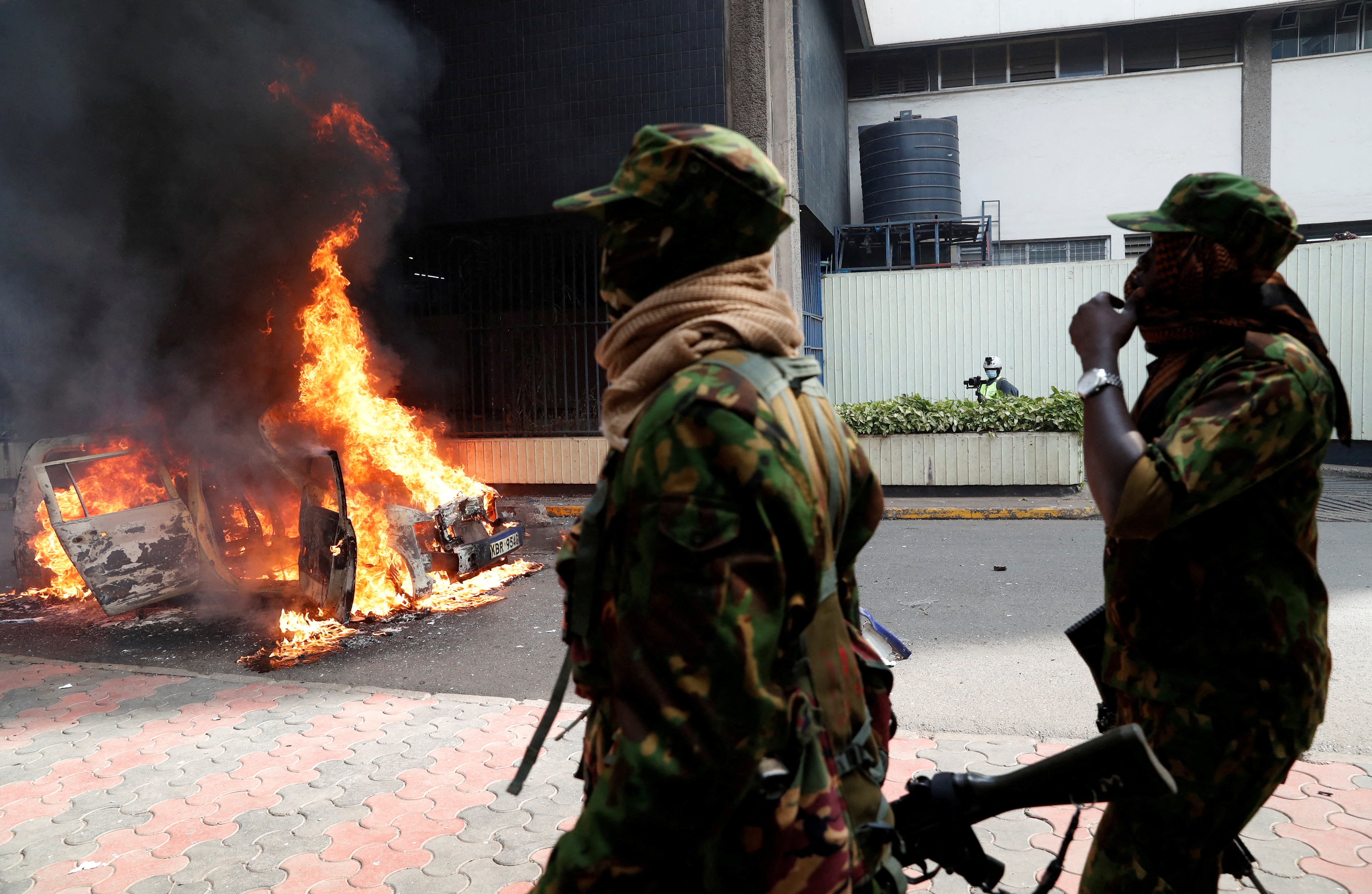 FILE PHOTO: Protests in Kenya over death of blogger in custody last week