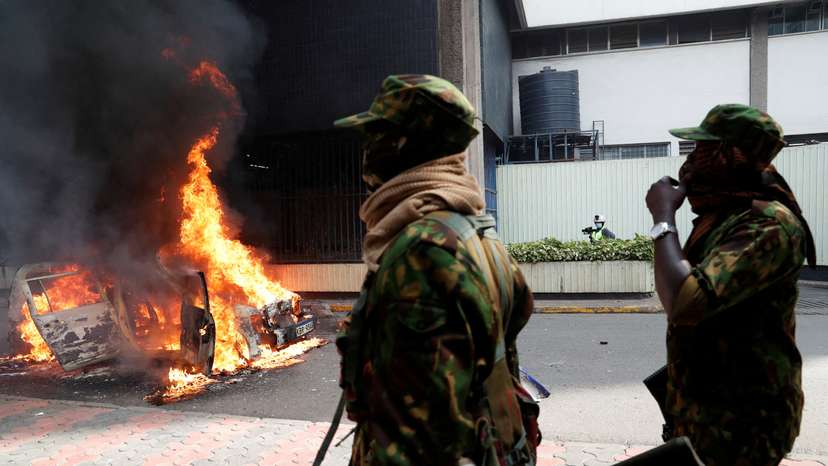 FILE PHOTO: Protests in Kenya over death of blogger in custody last week