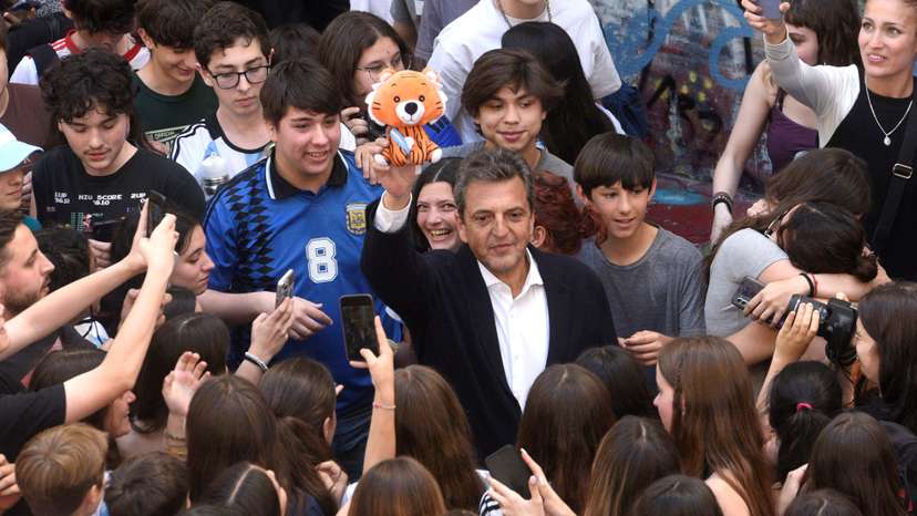 FILE PHOTO: Argentina's presidential candidate Massa closes his political campaign ahead of the runoff election